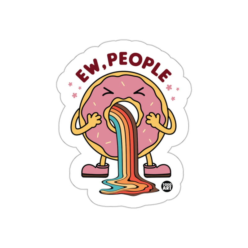 Load image into Gallery viewer, Ew People Vomiting Donut Cartoon Sticker Product
