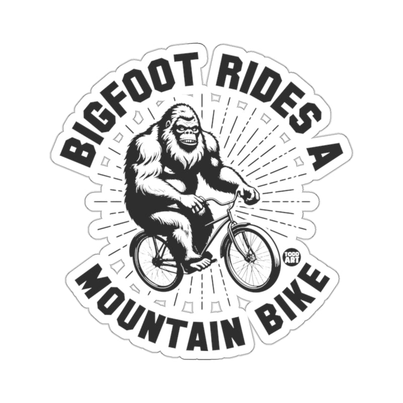 Load image into Gallery viewer, BIGFOOT RIDES A MOUNTAIN BIKE 
