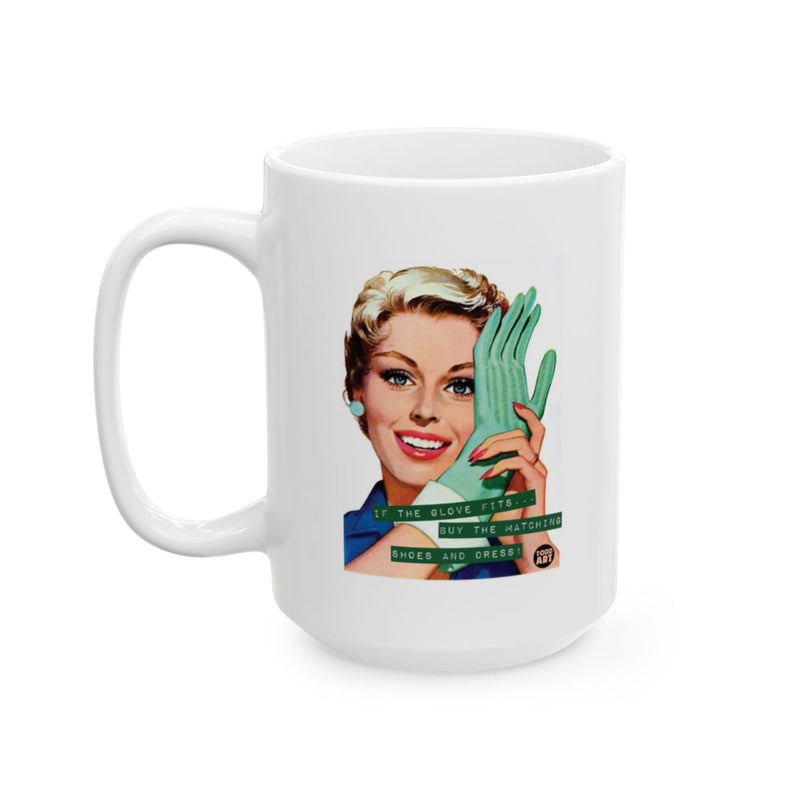 Load image into Gallery viewer, Retro Style Glove and Matching Shoes and Dress Mug
