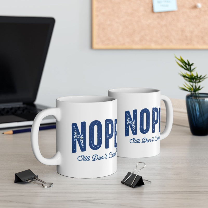 Load image into Gallery viewer, NOPE Still Don't Care Printed Coffee Mug Gift Set
