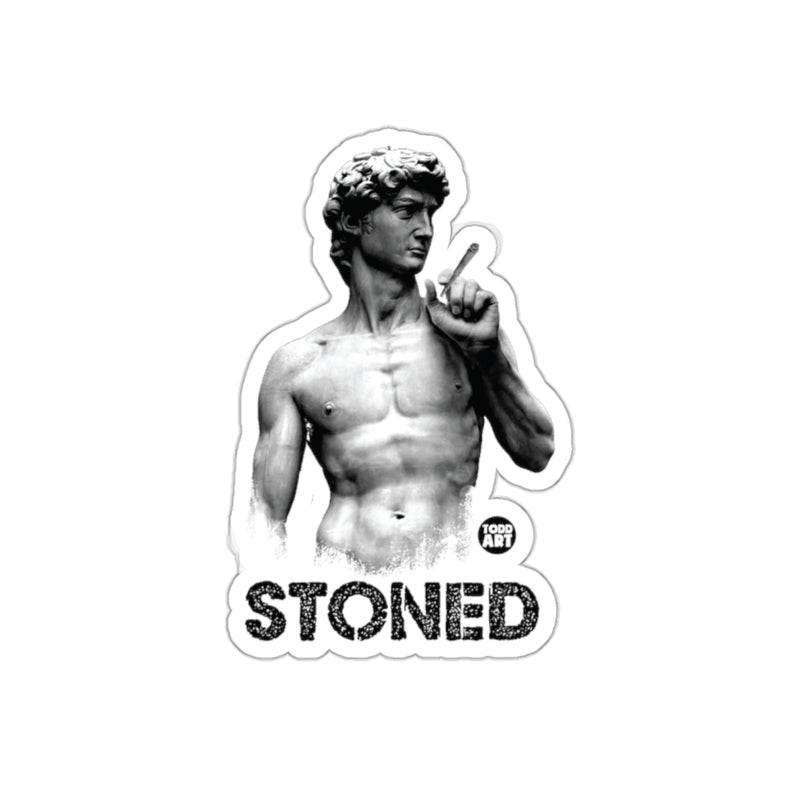 Load image into Gallery viewer, Stoned David Statue Sticker Featuring Todd Art
