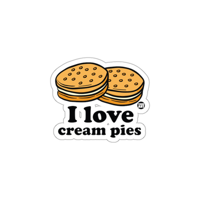 Load image into Gallery viewer, I love cream pies sticker perfect for any collection
