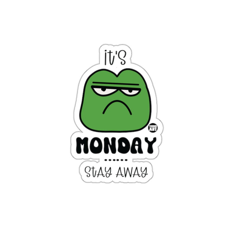 Load image into Gallery viewer, It's Monday Stay Away Grumpy Face Sticker
