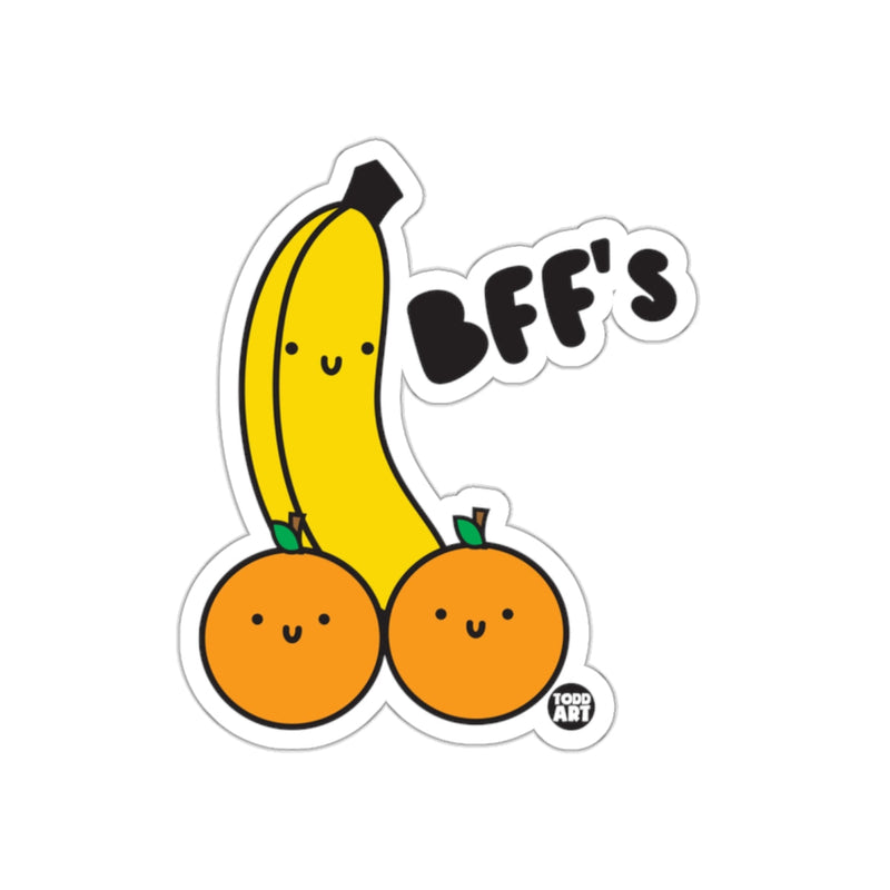 Load image into Gallery viewer, Cute Banana and Orange Best Friends BFF's Sticker
