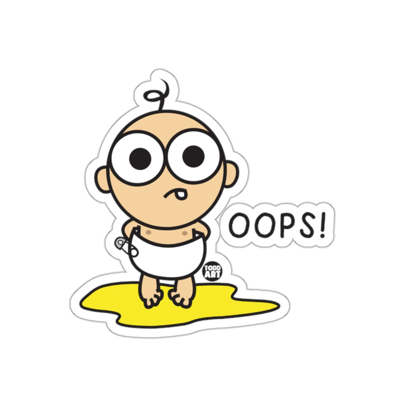 Load image into Gallery viewer, Cute Baby Oops Cartoon Illustration Sticker Product
