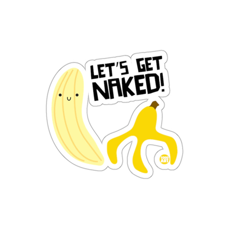 Load image into Gallery viewer, Let's Get Naked Banana Humorous Sticker
