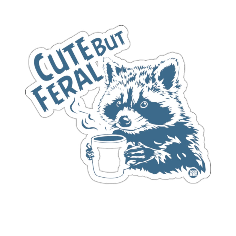 Load image into Gallery viewer, Cute BUT Feral Raccoon Coffee Mug Design 
