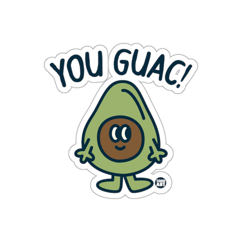 Load image into Gallery viewer, You Guac Cute Cartoon Avocado Character Sticker
