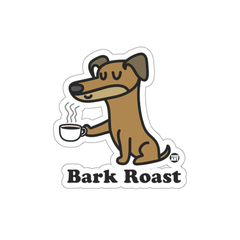 Load image into Gallery viewer, Bark Roast Coffee Drinking Dog Graphic Sticker
