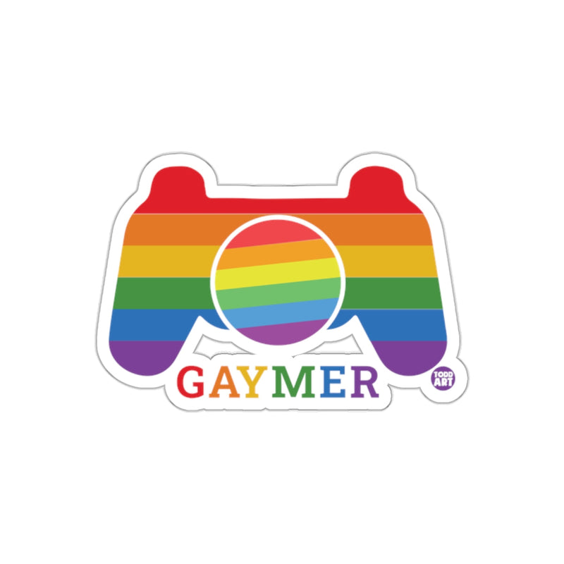 Load image into Gallery viewer, Gaymer Rainbow Gamer Design Sticker for All Surfaces
