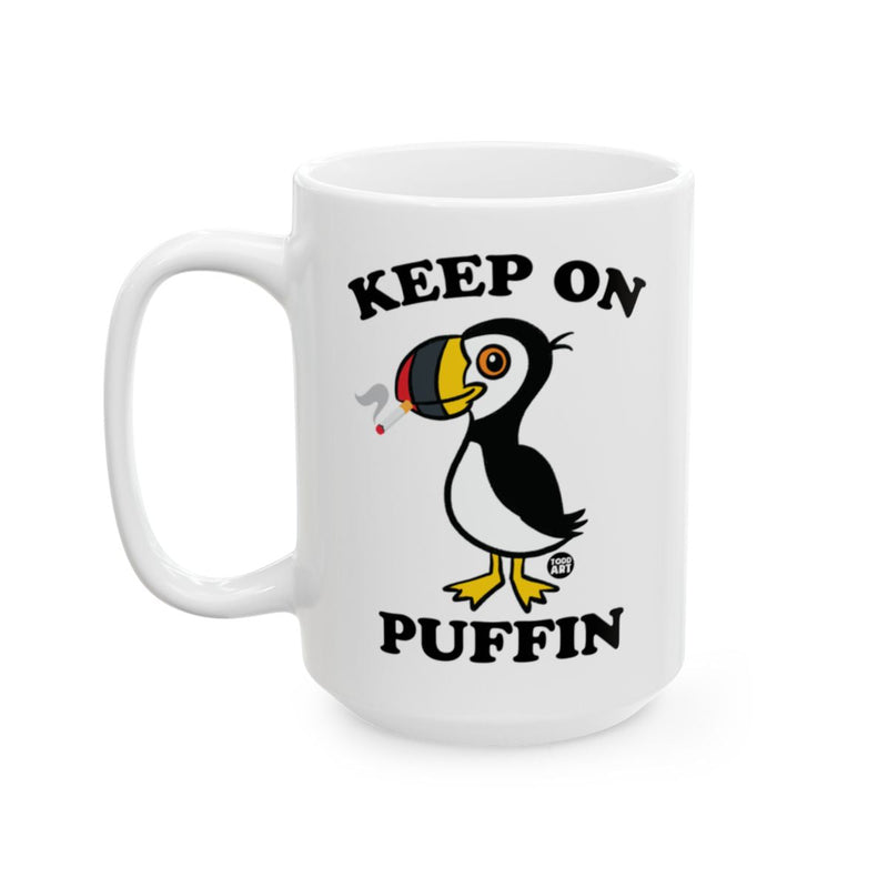 Load image into Gallery viewer, Keep On Puffin Cute Animal Design Mug Product
