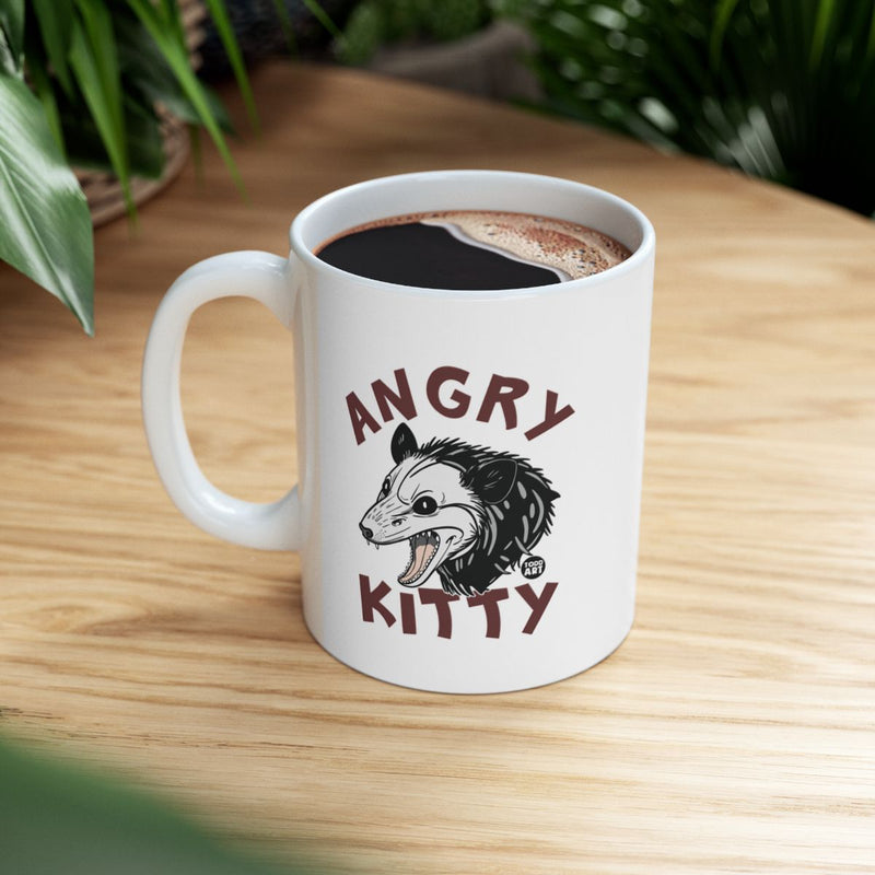 Load image into Gallery viewer, Angry Kitty Design Coffee Mug Fun Typography
