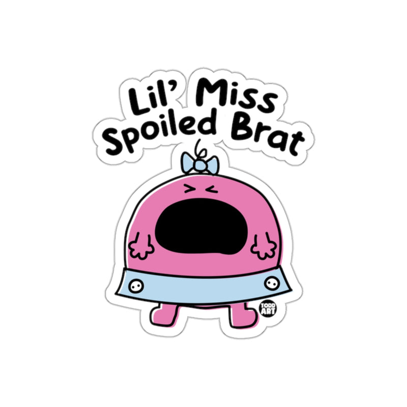 Load image into Gallery viewer, Lil' Miss Spoiled Brat Cartoon Character Sticker

