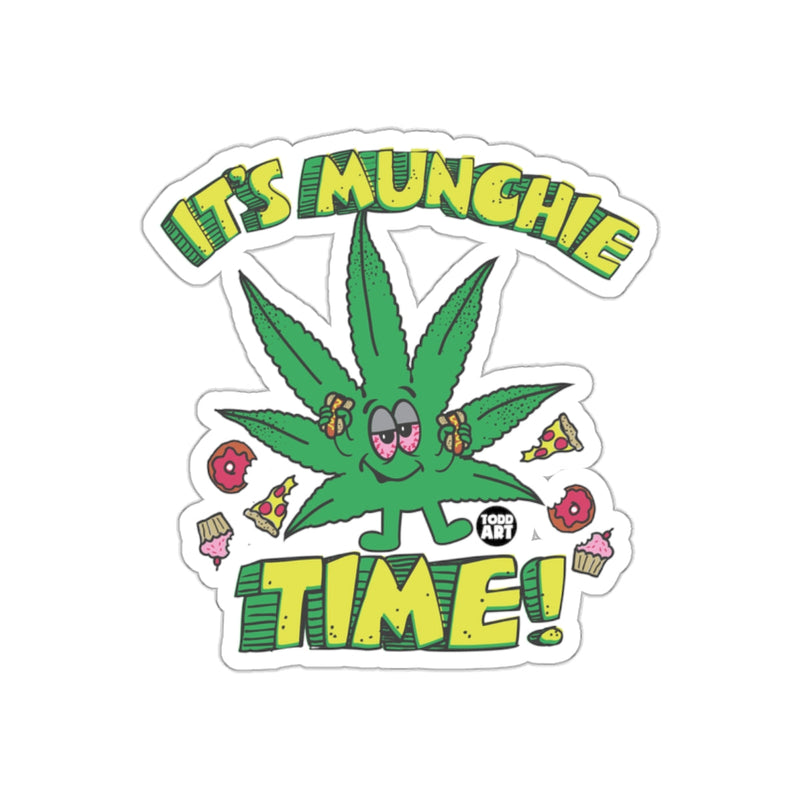 Load image into Gallery viewer, It's Munchie Time Fun Cannabis-Themed Sticker
