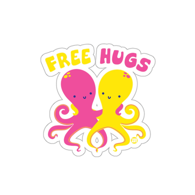 Load image into Gallery viewer, Free Hugs Cute Octopus Sticker Decal for Laptops
