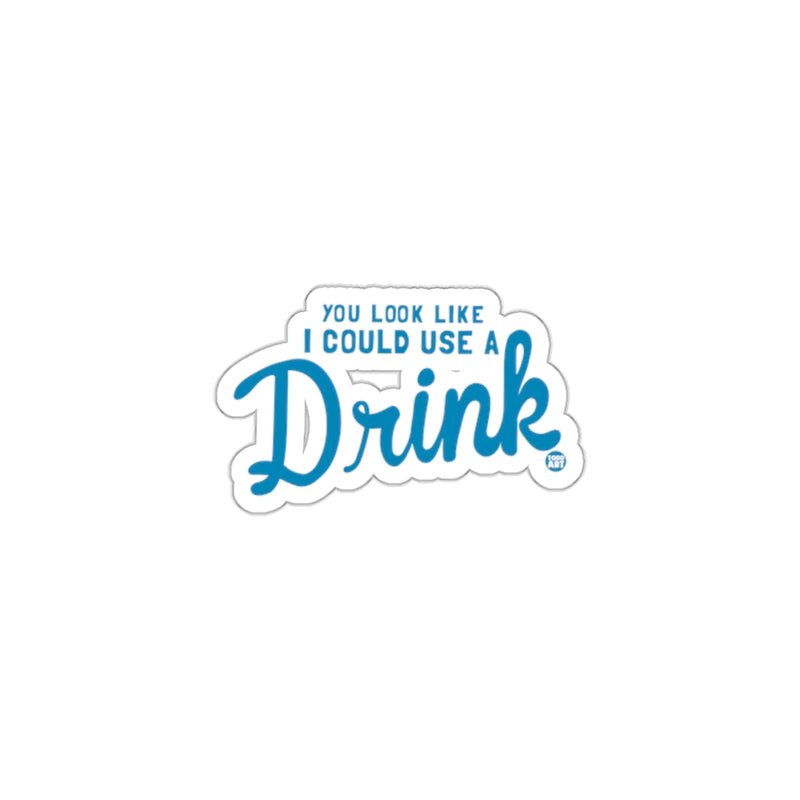 Load image into Gallery viewer, You Look Like I Could Use A Drink Sticker
