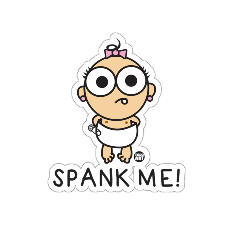 Load image into Gallery viewer, Spank Me Cartoon Baby Sticker Fun Graphic Decal
