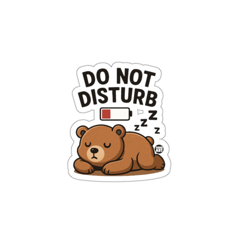 Load image into Gallery viewer, Do Not Disturb Bear with Low Battery Sticker Product
