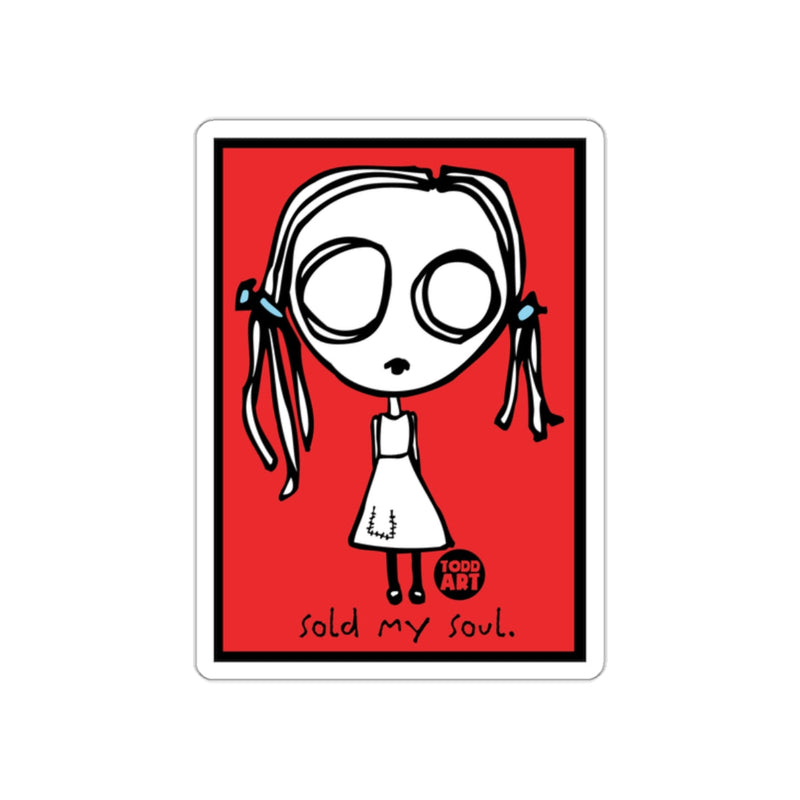 Load image into Gallery viewer, Sold My Soul Todd Art Character on Red Background
