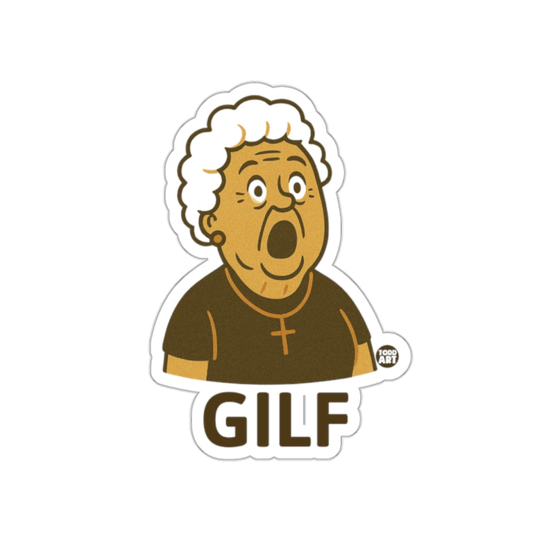 Load image into Gallery viewer, Funny Shocked Grandma GILF Sticker for Unique Decor
