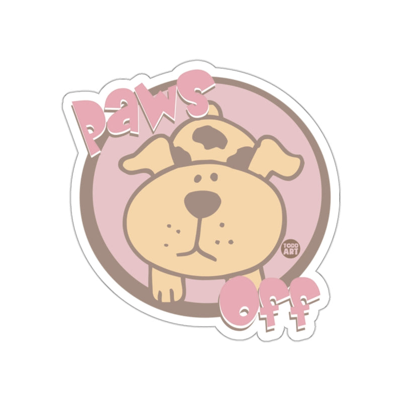 Load image into Gallery viewer, Cute Dog Paws Off Decorative Sticker Product

