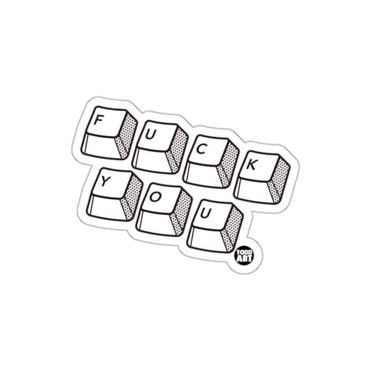 Keyboard Design Todd Art Sticker for Laptops and Notebooks