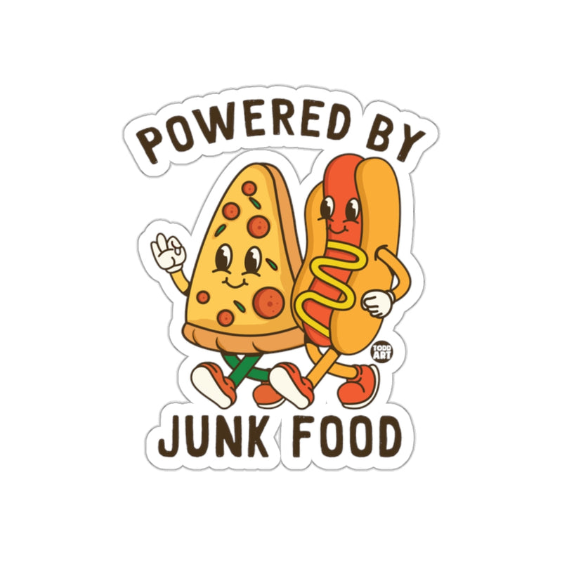 Load image into Gallery viewer, Powered By Junk Food design with Pizza and Hotdog
