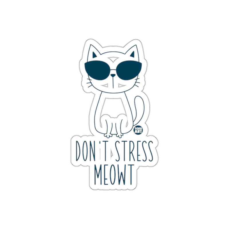 Load image into Gallery viewer, Don't Stress Meowt Cool Cat with Sunglasses sticker
