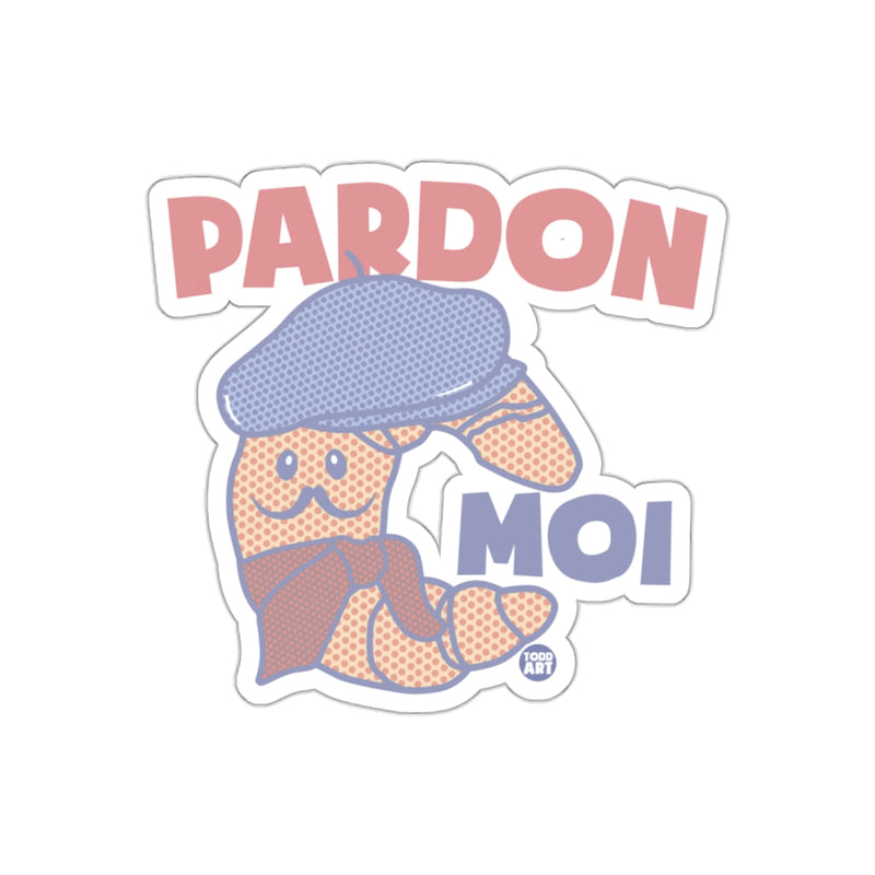 Load image into Gallery viewer, Pardon Moi French Pastry with Beret Sticker
