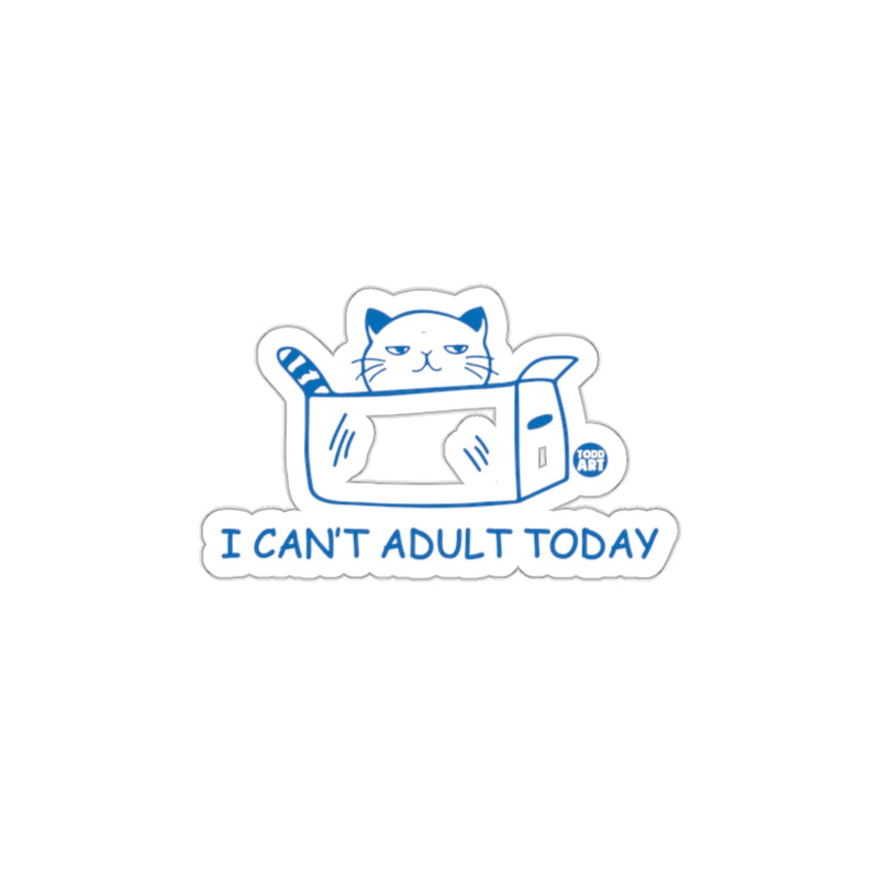 Load image into Gallery viewer, I Can't Adult Today Funny Cat Design Graphic sticker

