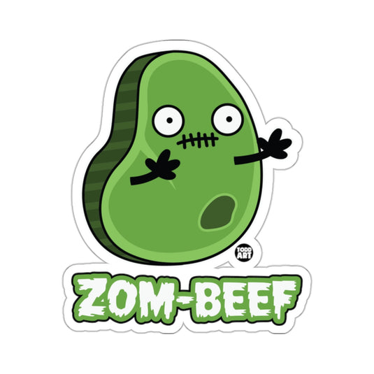Zom-Beef Funny Zombie Food Cartoon Character 
