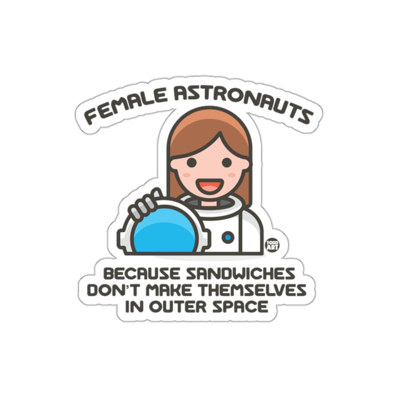 Load image into Gallery viewer, Female Astronauts Funny Outer Space Sticker Decal
