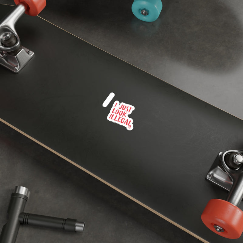 Load image into Gallery viewer, Skateboard with 'I Just Look Illegal' Graphic
