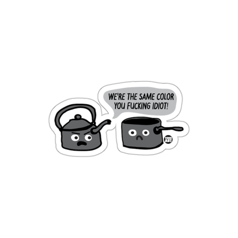 Load image into Gallery viewer, Same Color Funny Cartoon Sticker for Humor Lovers
