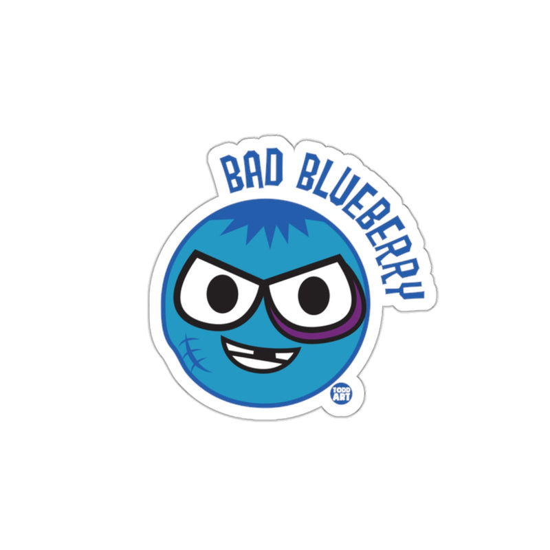 Load image into Gallery viewer, Bad Blueberry Smiling Cartoon Design Sticker
