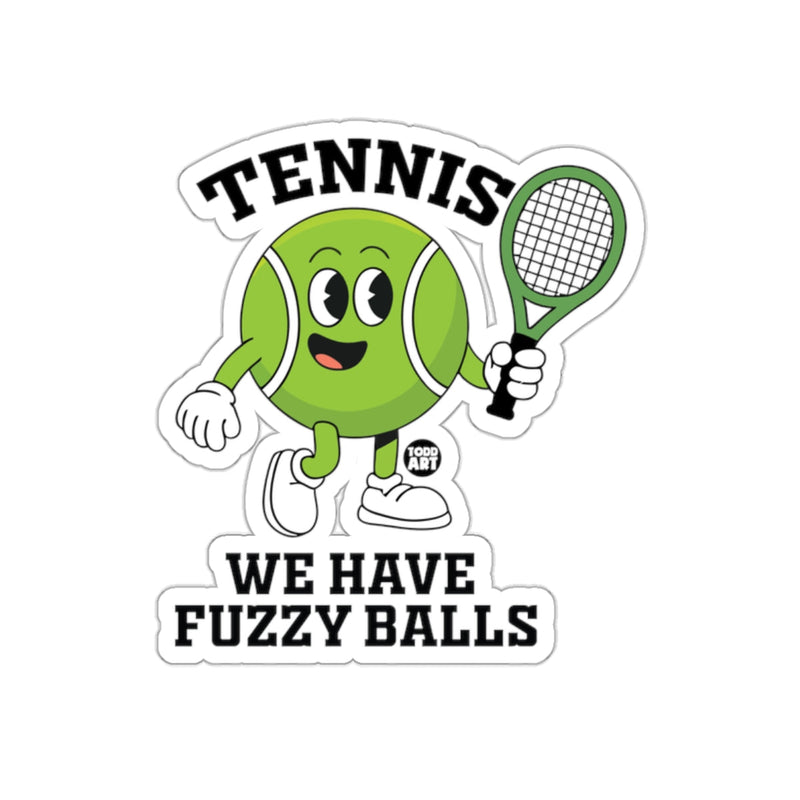 Load image into Gallery viewer, Retro Tennis We Have Fuzzy Balls Graphic Design sticker
