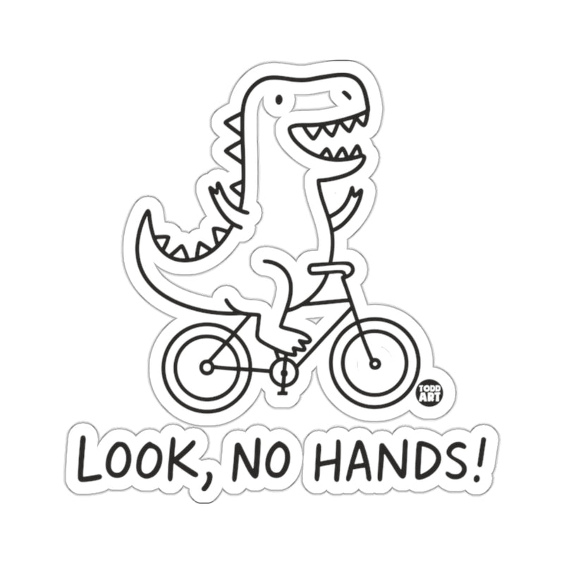Load image into Gallery viewer, Dinosaur T Rex Bike Riding Look No Hands Funny 
