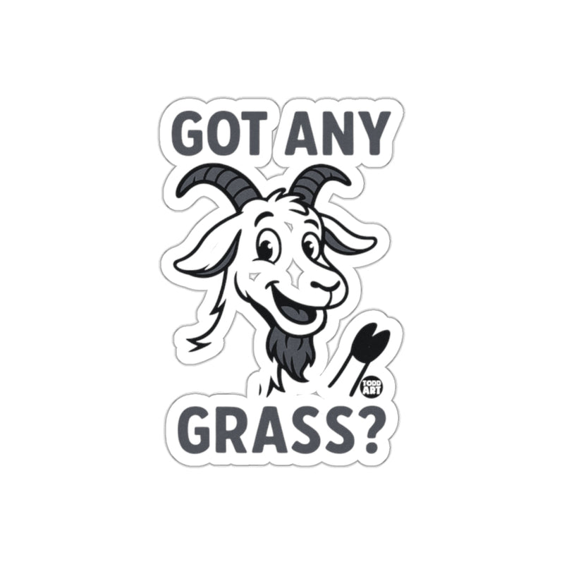 Load image into Gallery viewer, Got Any Grass Funny Goat Graphic Sticker
