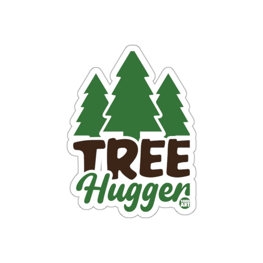 Tree Hugger With Todd Art Logo Evergreen Forest sticker