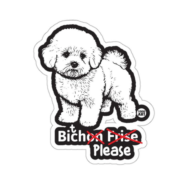 Load image into Gallery viewer, Cute Bichon Frise Please Sticker for Dog Lovers
