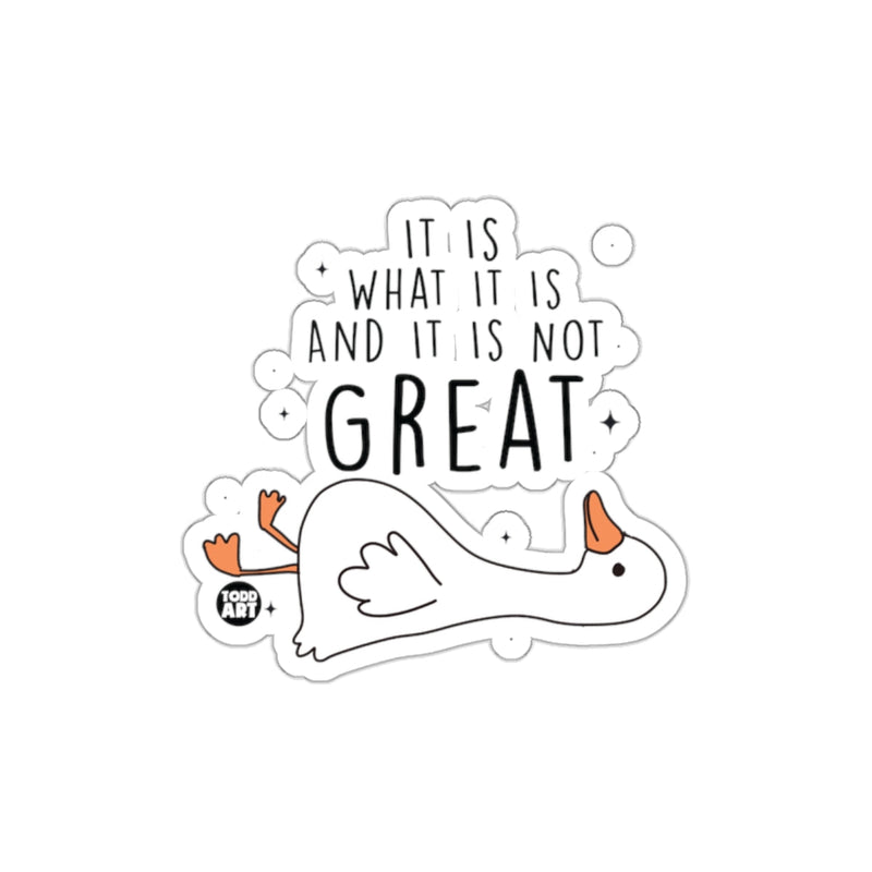 Load image into Gallery viewer, It Is What It Is And It Is Not Great sticker
