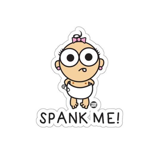 Cute Cartoon Baby Spank Me Todd Art Sticker