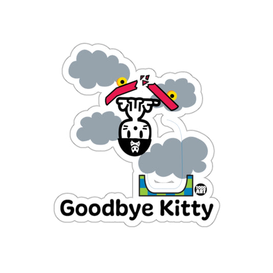 Goodbye Kitty Sticker with Unique Graphic Design