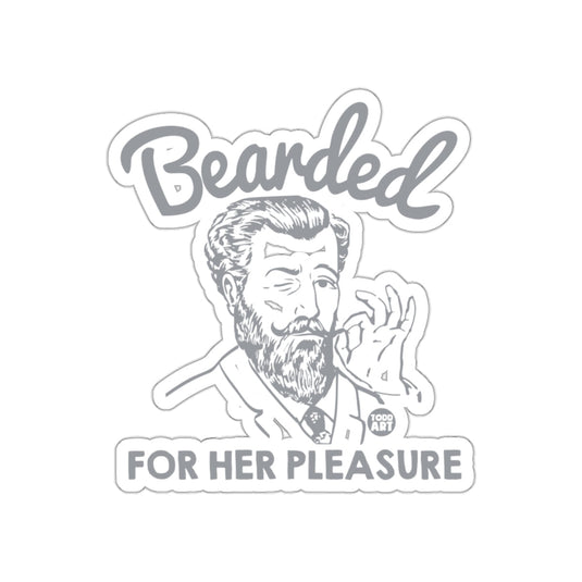 Bearded Man For Her Pleasure Todd Art Design sticker