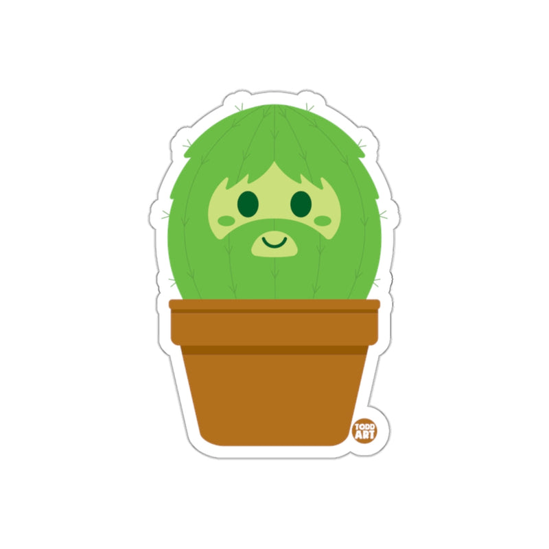 Load image into Gallery viewer, Cute Smiling Cactus in Brown Pot Sticker
