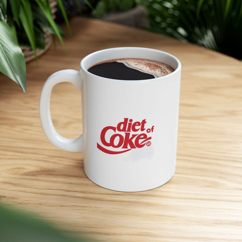Load image into Gallery viewer, Classic White Diet Coke Logo Mug for Beverage Lovers
