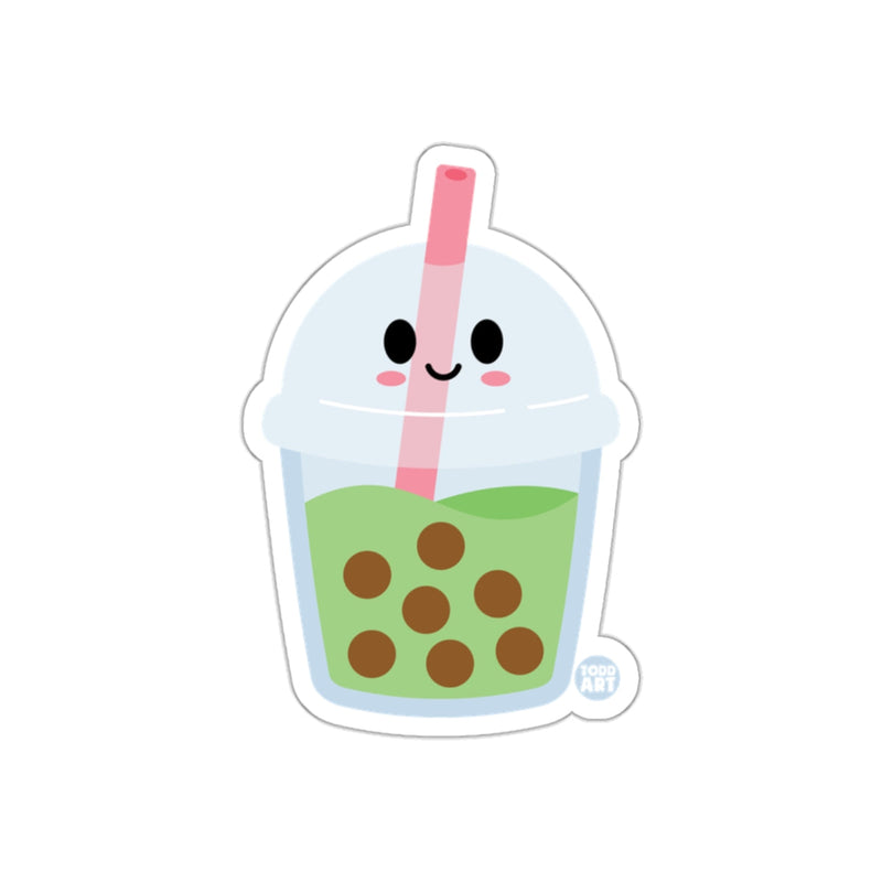Load image into Gallery viewer, Cute Bubble Tea with Smiling Face Sticker

