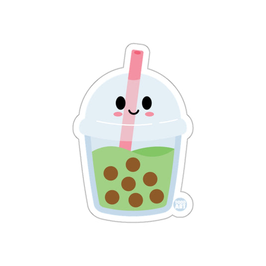Cute Bubble Tea with Smiling Face Sticker