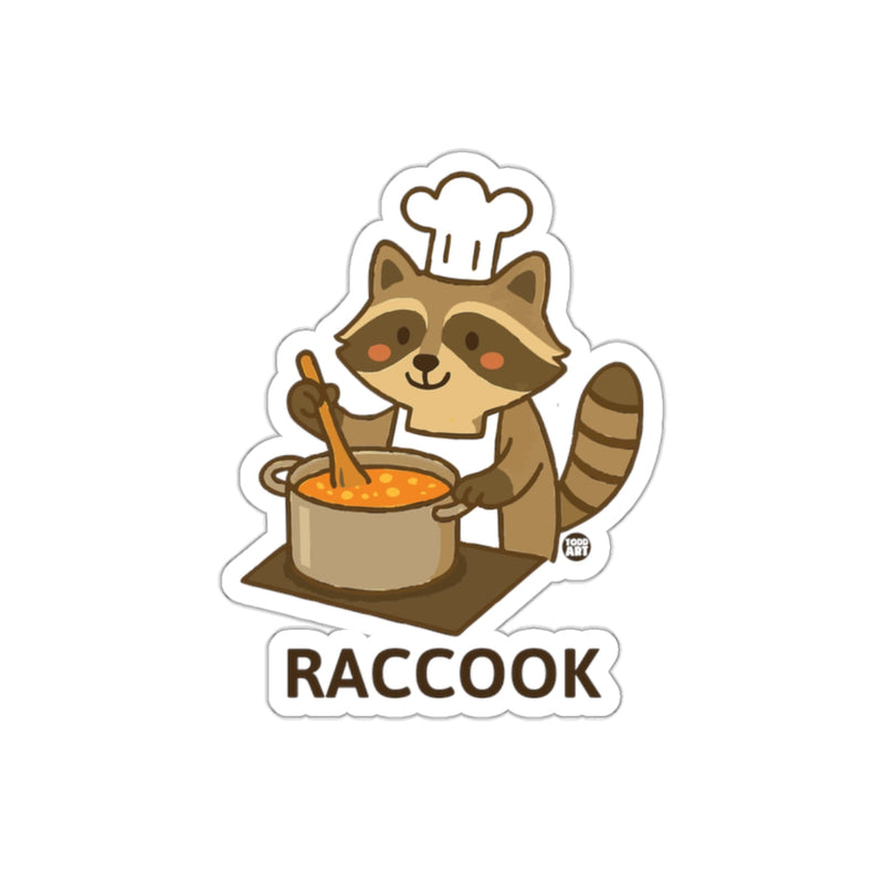 Load image into Gallery viewer, Raccoon Chef Cooking Food Todd Art Cartoon Character sticker

