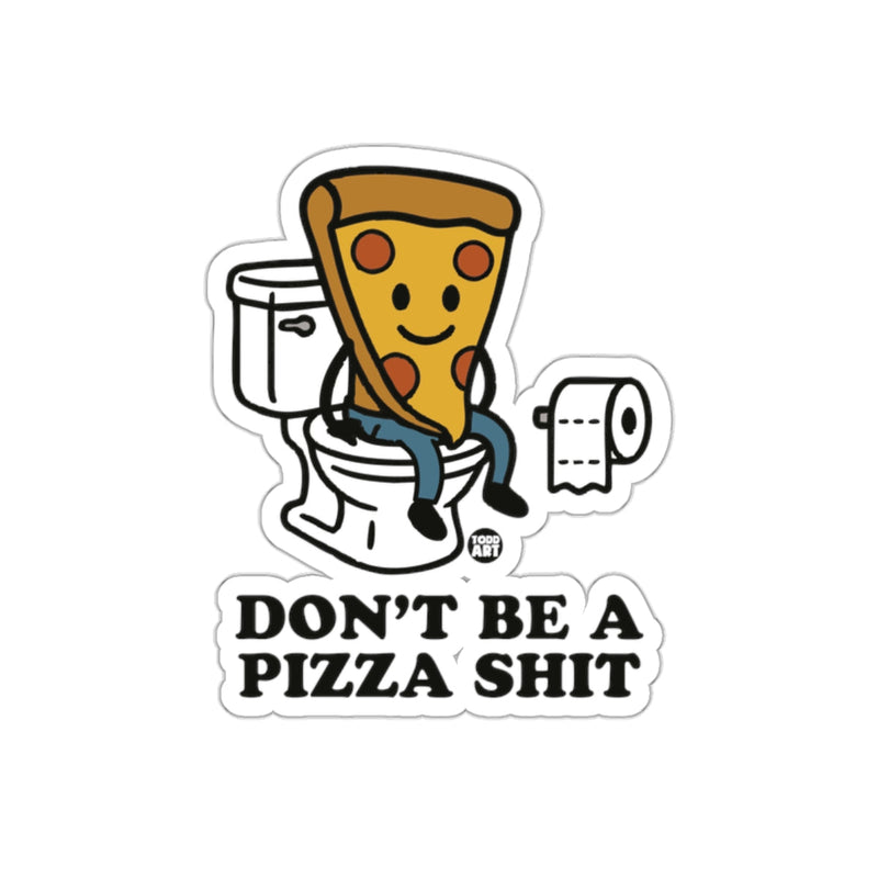 Load image into Gallery viewer, Funny Pizza On Toilet Humorous Graphic Image sticker
